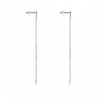 Серьги (бел.золото/H/SI 32 брилл 0,14кт. 0,028гр)