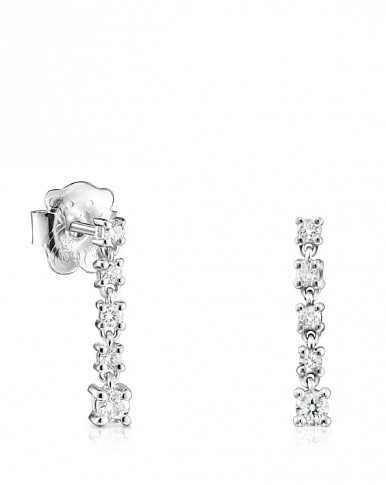 Серьги (бел.золото/H/SI 10 бр 0,27 кт 0,054 гр)